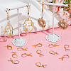 SOFPLATE 60Pcs 304 Stainless Steel Leverback Earring Findings STAS-SP0001-21G-4