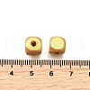 Spray Painted Wooden Beads WOOD-P021-01B-02-3