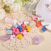 Resin Duck Pendant Decorations HJEW-CA00004-3
