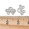 Brass Micro Pave Cubic Zirconia Chandelier Component Links KK-P290-28P-3