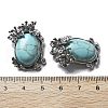 Dyed Synthetic Turquoise Pendants G-H083-01AS-14-3