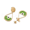 Seed Bead Teardrop Stud Earrings EJEW-MZ00251-02-4
