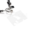 Glass & Iron Beads Mobile Straps AJEW-H153-03B-05-3