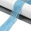 Natural Blue Topaz Beads Strands G-P553-A01-02-2