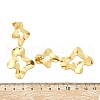 304 Stainless Steel Dangle Stud Earrings for Women EJEW-K268-13A-G-5