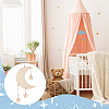 Olycraft 2 Sets 2 Styles Moon & Star Unfinished Wooden WOOD-OC0003-95-6