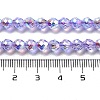 Electroplate Glass Beads Strands GLAA-A014-02K-4