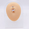 316L Surgical Stainless Steel Belly Rings WGDD0AB-23-1