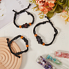 SUNNYCLUE 6Pcs Waxed Cotton Cord Braided Bracelets BJEW-SC0001-25-4