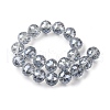 Transparent Electroplate Glass Beads Strands EGLA-N002-34H-F03-4