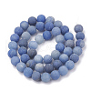 Dyed & Heated Natural Blue Aventurine Beads Strands G-T106-209-3