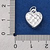 925 Sterling Silver Heart Charms STER-G045-05S-3