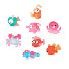 Translucent Frosted Resin Cabochons CRES-CJ0001-17-5