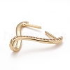 Rack Plating Brass Micro Pave Cubic Zirconia Ice Pick Pinch Bails KK-B056-01KCG-3