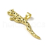 Rack Plating Brass Micro Pave Cubic Zirconia Pendants KK-A210-03H-G-2