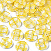 Resin Buttons BUTT-N017-01G-1