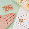   150Pcs Real Rose Gold Plated Brass Spacer Beads KK-PH0010-92RG-3