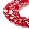 Transparent Glass Beads Strand GLAA-F112-02C-4