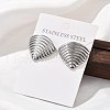 304 Stainless Steel Studs Earrings for Women EJEW-K306-22P-2