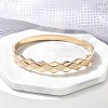 Ion Plating(IP) 304 Stainless Steel Hinged Bangles for Women BJEW-A011-15RG-2