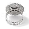 Ion Plating(IP) 304 Stainless Steel Ring RJEW-B059-03P-04-3