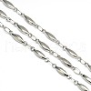 Tarnish Resistant Stainless Steel Decorative Rice Link Chains STAS-M032-33P-1