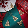 Beebeecraft 5Pcs Brass Micro Pave Cubic Zirconia Pendants ZIRC-BBC0002-88B-4