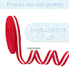GOMAKERER 25 Yards Polyester Striped Ribbons OCOR-GO0001-29C-2