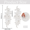 Sew on Flower Appliques PATC-WH0005-42B-2