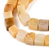 Natural Topaz Jade Beads Strands G-T139-6x6-30B-3