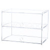 2-Tier Transparent Acrylic Minifigures Display Case ODIS-WH0043-63-7