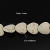 Synthetic Magnesite Beads Strands G-E017-11x12x6mm-1