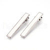 Iron Flat Alligator Hair Clip Findings IFIN-S286-46mm-1