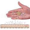 Brass Crimp Beads Covers KK-PH0004-19S-NF-3