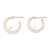 Brass Stud Earring Findings KK-N232-480-2