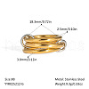 Stainless Steel Interlocking Stackable Rings for Women UZ3433-3-1