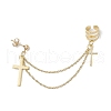 Alloy Cross Stud Earrings EJEW-JE06242-02-2