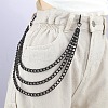 Alloy Curb Chain Multilayer Waist Beads FS-WGFC860-02-1