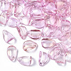 Transparent Spray Painted Glass Charms GLAA-T016-36-D02-1