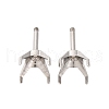 304 Stainless Steel Stud Earring Findings STAS-B091-02B-08P-1