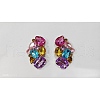 Left and Right Detachable Glass Rhinestone Shoe Decoration AJEW-WH0235-79-1
