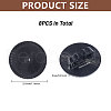 CHGCRAFT 8Pcs Alloy Blank Bolo Tie Round Slider Pack FIND-CA0009-18EB-2