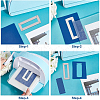 3Pcs 3 Styles Carbon Steel Cutting Dies Stencils DIY-WH0309-819-3