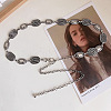 Alloy Oval Link Chain Waist Beads FS-WGA0700-01-1
