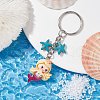 Mermaid Opaque Resin Pendant Keychain X1-KEYC-JKC00624-02-2