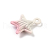 Spray Painted Alloy Pendants PALLOY-S038-05B-2