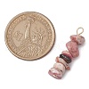Gradient Color Natural Rose Quartz & Natural Rhodonite & Natural Pink Opal Chip Beaded Pendants PALLOY-JF02795-04-2