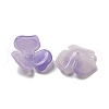 Two-tone Opaque Acrylic Bead Caps OACR-G034-03E-2