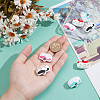  8Pcs 4 Colors Campervan Food Grade Silicone Beads SIL-NB0001-42-3