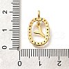 Brass Micro Pave Cubic Zirconia Pendants ZIRC-P123-01G-Y02-3
